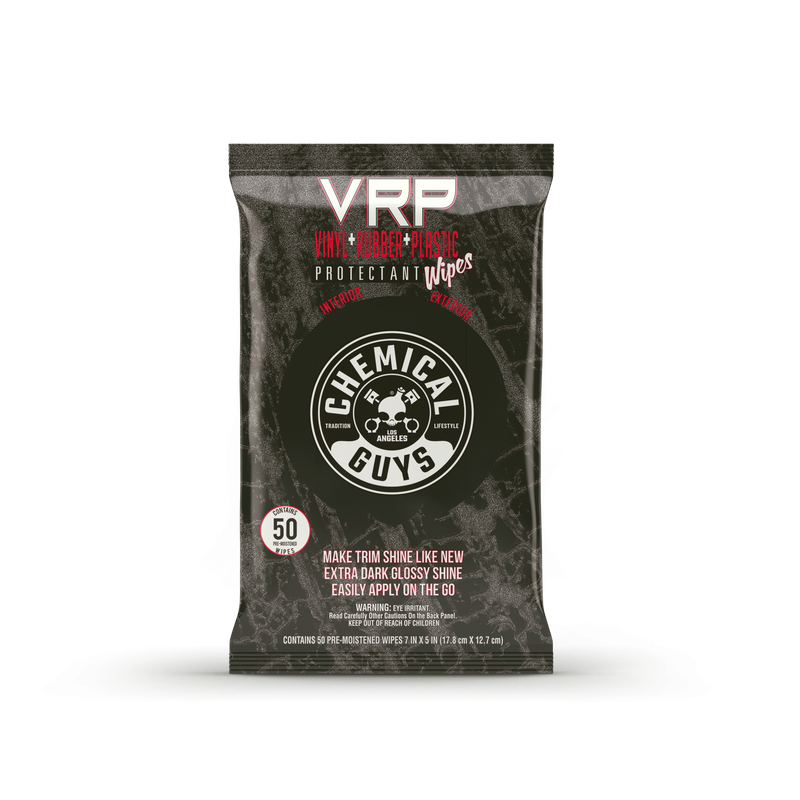 CHEMICAL GUYS - VRP Protectant Car Wipes for Vinyl Rubber and Plastic (50 WIPES) 2 0 0 0 22 9 8 6 pmwtvd10750 v2