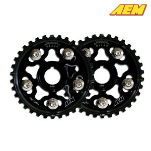 AEM Electronics Tru-Time Cam Gears Black Anodized (Honda B/H23-Engines 87-02) 5 23 802bk 1