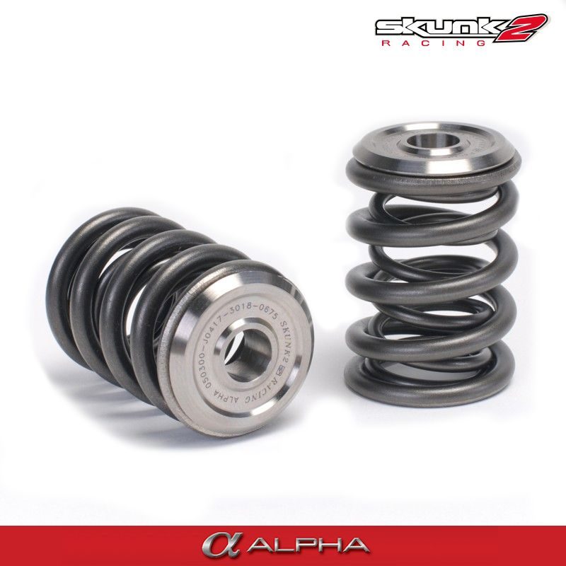 SKUNK2 - Honda Valve Spring and Titanium Retainer Kit Racing Alpha-Series (B-Engines 1987-2002) 4 344 05 1300