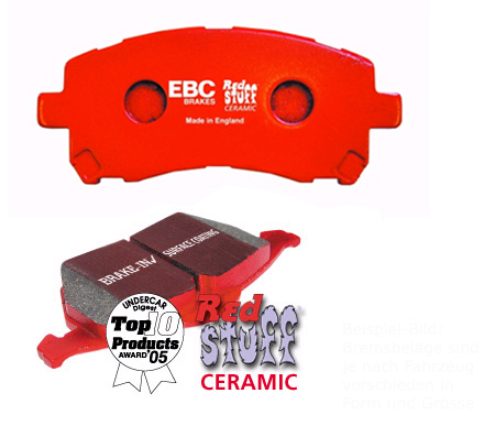 EBC Redstuff Brake Pads Rear (Civic 95-01 5dr 1.8/Civic 01-05 EP3/Prelude 92-01/DC2/DC5) 1 EBC REDSTUFF 6