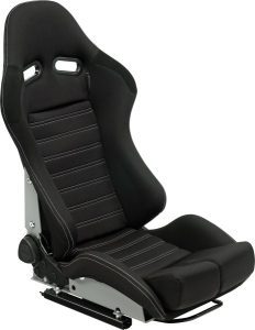 AutoStyle Sport seat 'BS5' - Black/Grey - Dual-side reclinable fibreglass back-rest - incl. slides 9 AutoStyle Sport seat 'BS5' - Black/Grey - Dual-side reclinable fibreglass back-rest - incl. slides