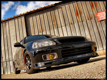 AERODYNAMICS - Honda Civic Front Bumperlip Mugen PU (1995-1998 2/3/4 Door) 2 ae bl cv96 m f a 2