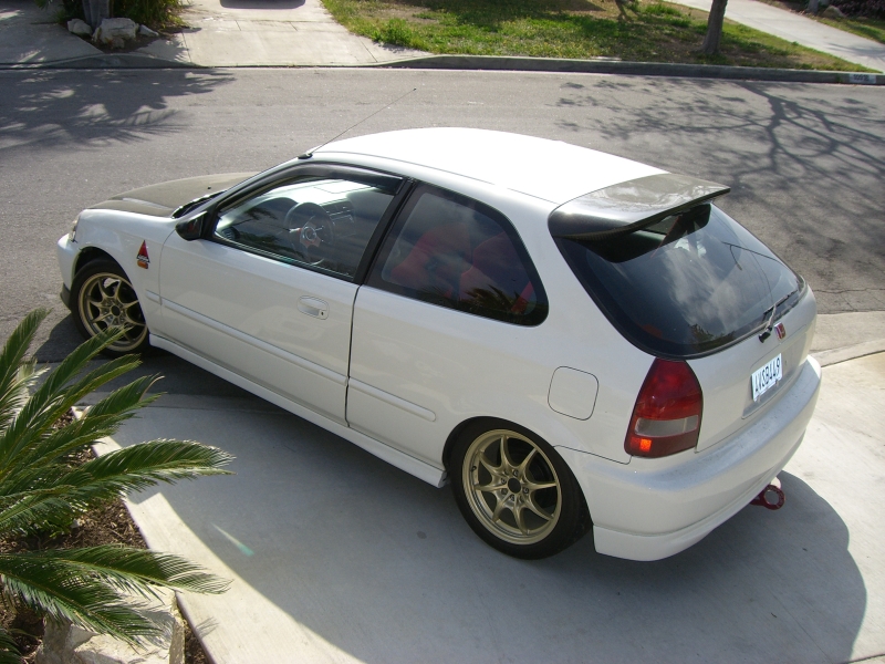 AERODYNAMICS - Honda Civic Spoon Spoiler FRP (1995-2001 3 Door) 2 ae sp cv963d s f 2