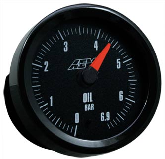 AEM Electronics Oil/Fuel Pressure Gauge Up To 6.9 Bar Analog (Universal) 1 aem 30 5133 1mb
