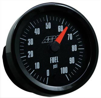 AEM Electronics Oil/Fuel Pressure Gauge Up To 6.9 Bar Analog (Universal) 2 aem 30 5133b