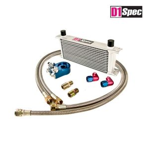 D1 Racing Spec 15-Row Oil Cooler Kit (Universal) 6 d1 ock 15