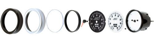 AEM Electronics Boost Gauge Analog Up To 60 PSI (Universal) 6 exploded analog 1