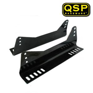 QSP Seat Brackets Steel FIA (Universal) 10 QSP Steel seat bracket 360mm: black steel QSP side mount seat brackets