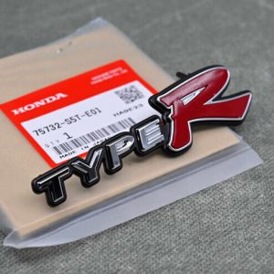 HOP GENUINE HONDA FRONT GRILL TYPE R BADGE CIVIC TYPE R EP3 04-06