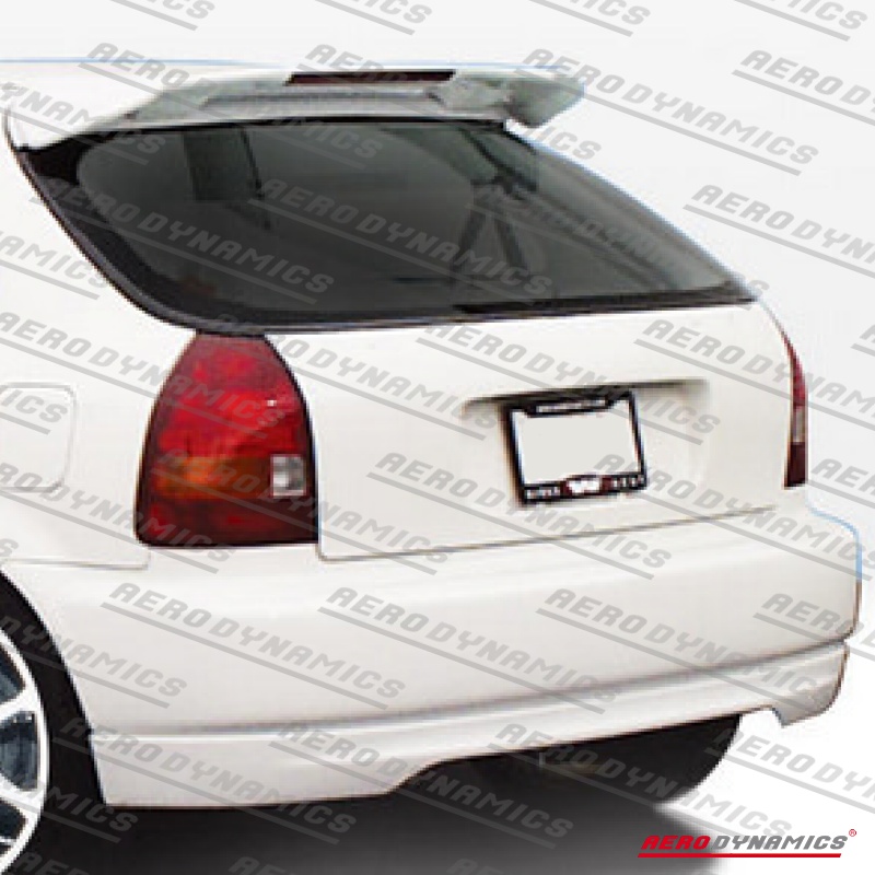 AERODYNAMICS - Honda Civic Spoiler Type-R Style Polyester with Third Brakelight (1995-2001 3 Door) 2 sp cv963d tr l 2