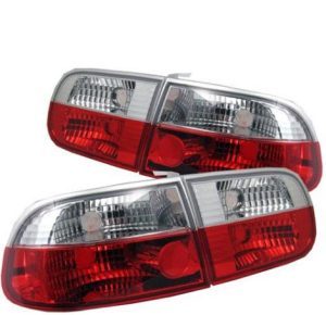 Tail Light Crystal Red/Clear (Civic 91-96 3dr)