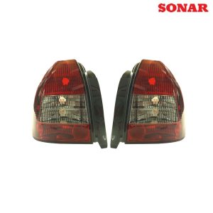 Sonar Tail Lights Crystal Red/Clear (Civic 95-01 3dr)