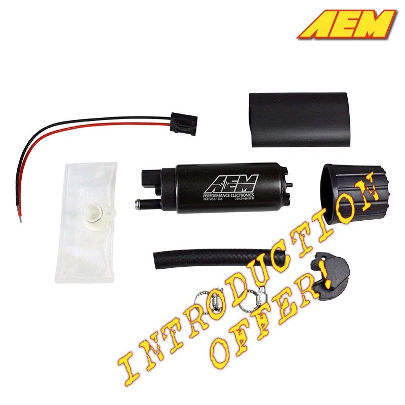AEM - 340LPH High Flow In-Tank Fuel Pump Offset Inlet Inline 340LPH at 43Psi 2 aem 50 1000 intro offer