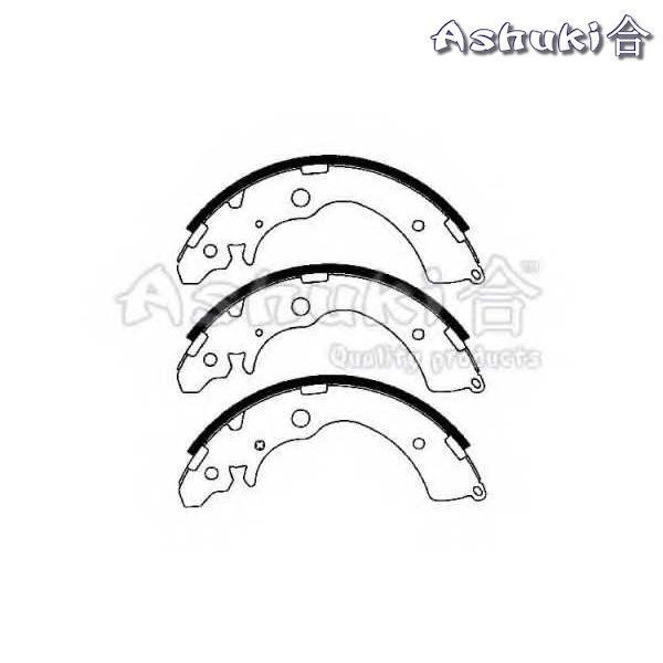 Ashuki Brake Shoes Rear 1 ash 1050 0204