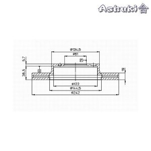 Ashuki Brake Disc Front