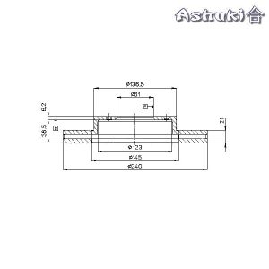 Ashuki Brake Discs Set Front
