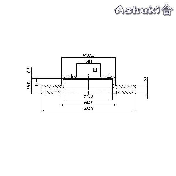 Ashuki Brake Discs Set Front 1 ash h037 05