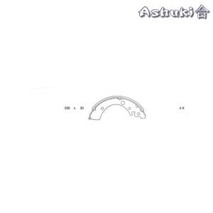 Ashuki Brake Shoes Rear