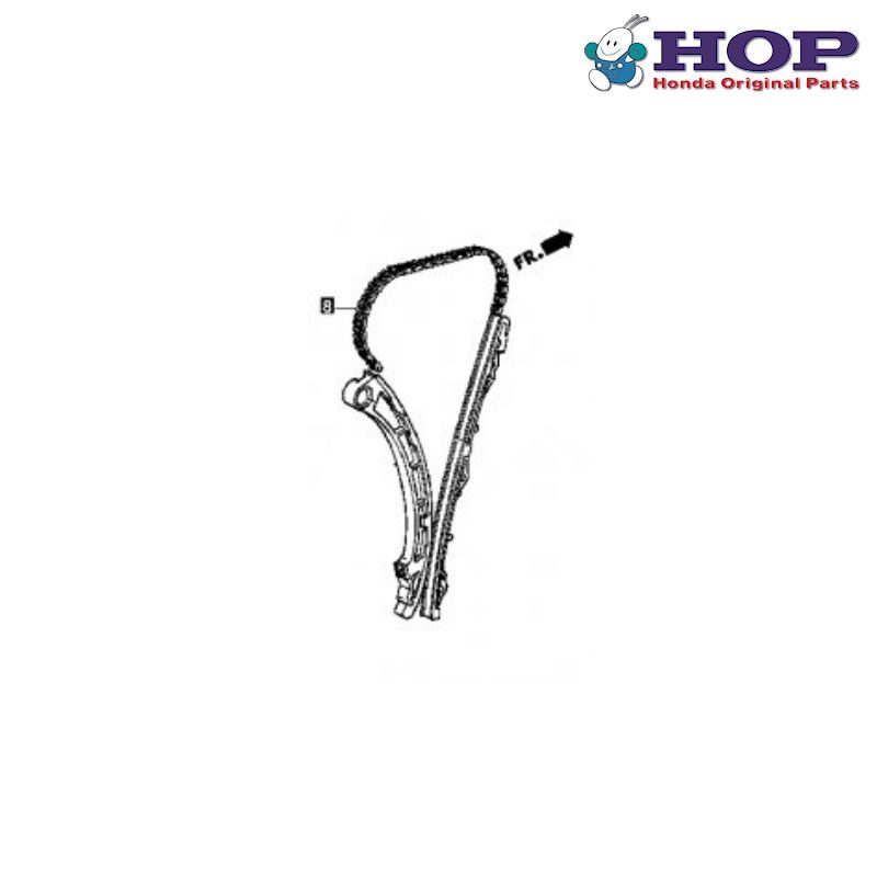 Honda timing chain 170L (BORG WARNER) 1 hop 14401 pna 004