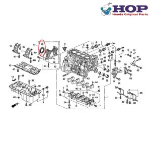 Honda Crankshaft Seal Gearbox Side (80X100X10) 6 Honda Rear Main Seal 80x100x10, Honda OEM part 91214-PLE-003