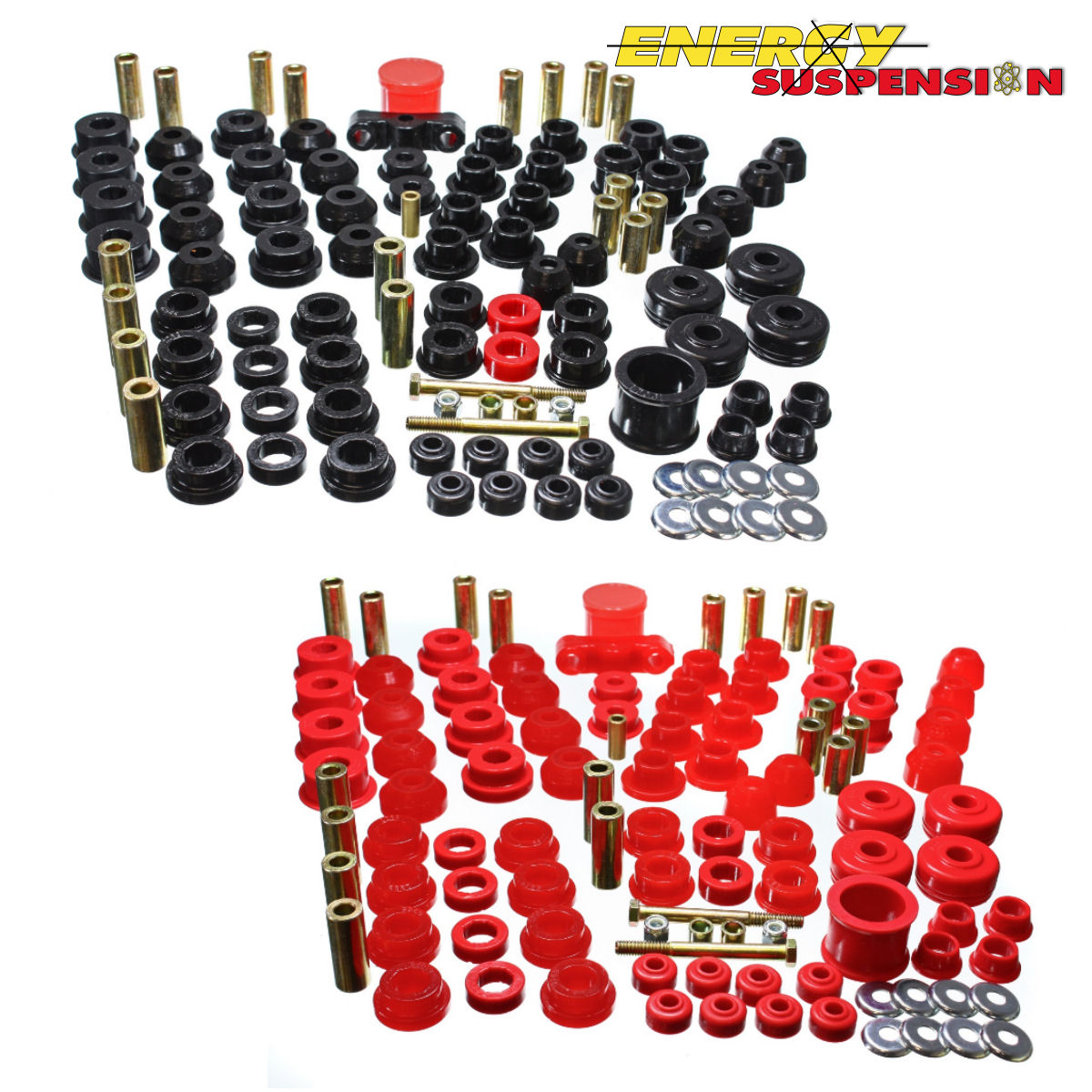 Energy Suspension Hyper-Flex System Complete Master Bushing Set Red (16.18102R) (Civic/CRX 87-93) 1 16.18102 3