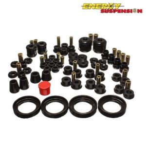 Energy Suspension Hyper-Flex System Complete Master Bushing Set Black (Prelude 97-01) 9 Energy Suspension 16.18113G black complete master bushing kit components pictured