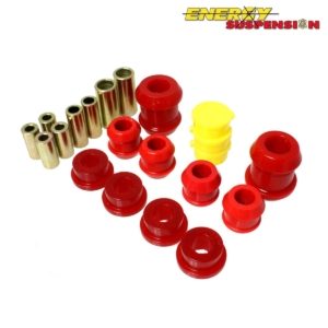 Energy Suspension Front Control Arm Bushings Red (Civic 91-96/Del Sol/Integra 94-01) 10 Energy Suspension 16.3105R red front control arm bushings and sleeves