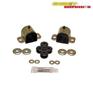 Energy Suspension Sway Bar & End Link Bushings Front 25mm Black (Prelude 92-01) 7 Energy Suspension 16.5123G black front sway bar bushings, brackets, end link grommets, washers and grease tube