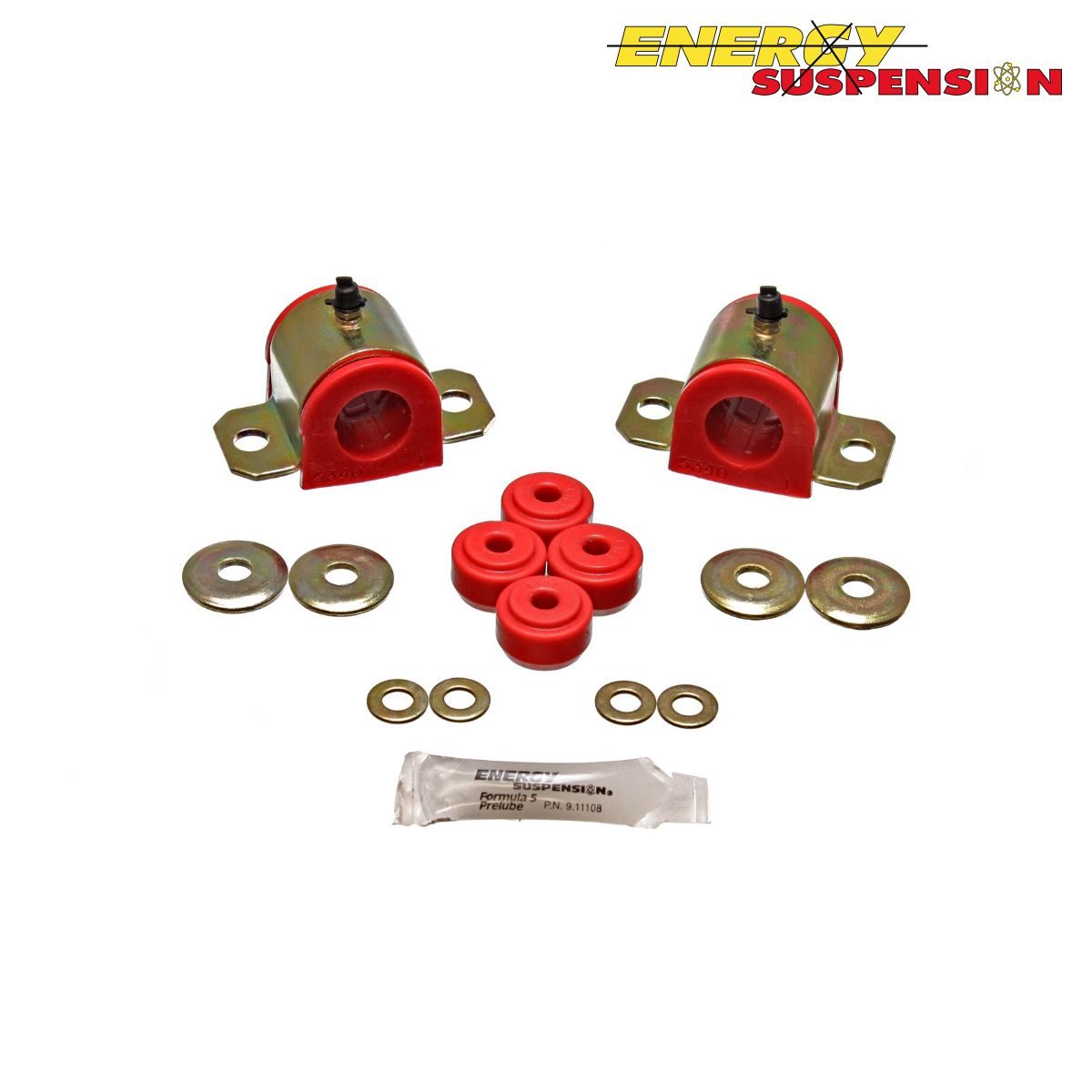 Energy Suspension Sway Bar & End Link Bushings Front 25mm Red (Prelude 92-01) 1 16.5123r 2