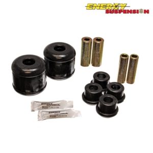 Energy Suspension Rear Trailing Arm Bushing Black (Prelude 92-01) 6 Energy Suspension 16.7105G black rear trailing arm bushing set with sleeves and grease tubes