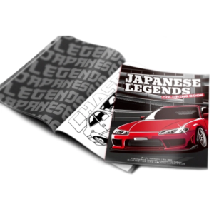 Revoke Japanese Legends Coloring Book - Japanese Cars 13 Revoke Japanese Legends Coloring Book - Japanese Cars