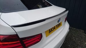 BMW F30 Msport Boot Spoiler - Plastic Gloss Black & Carbon Fiber 14 DSC 0413 1 scaled