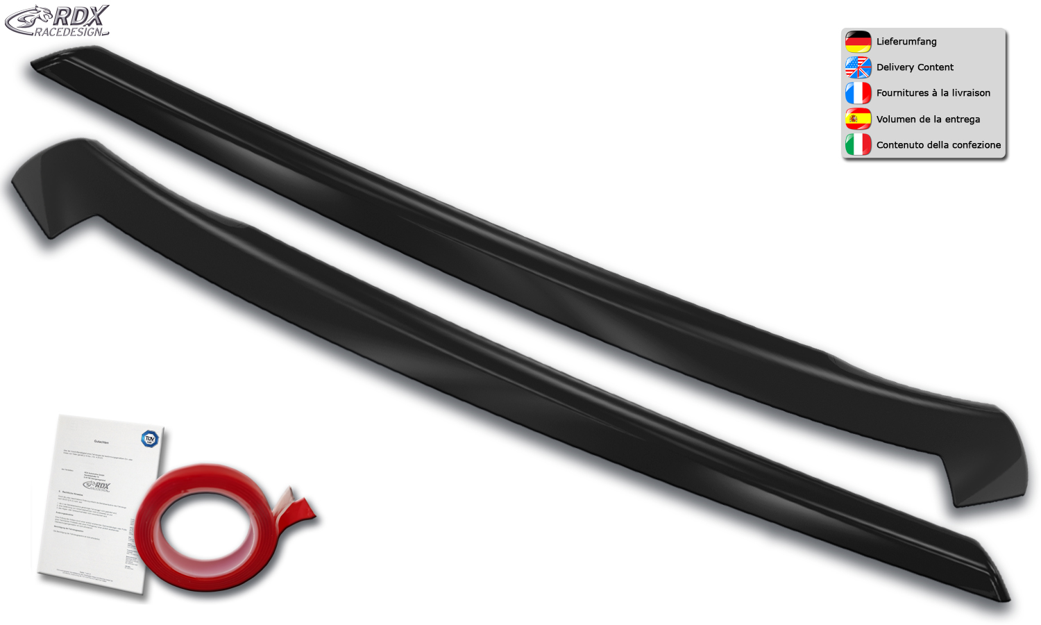 RDX VW Caddy Eye Brows (2015-2020) 4 RDX VW Caddy Eye Brows (2015-2020) - Image 4