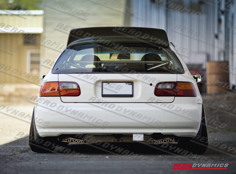 AERODYNAMICS - Honda Civic Spoiler Backyard Special ABS (1991-1996 3 Door) 2 ae sp cv923d bys a 2 1