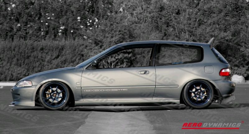 AERODYNAMICS - Honda Civic Spoiler Backyard Special ABS (1991-1996 3 Door) 3 ae sp cv923d bys a 3 1