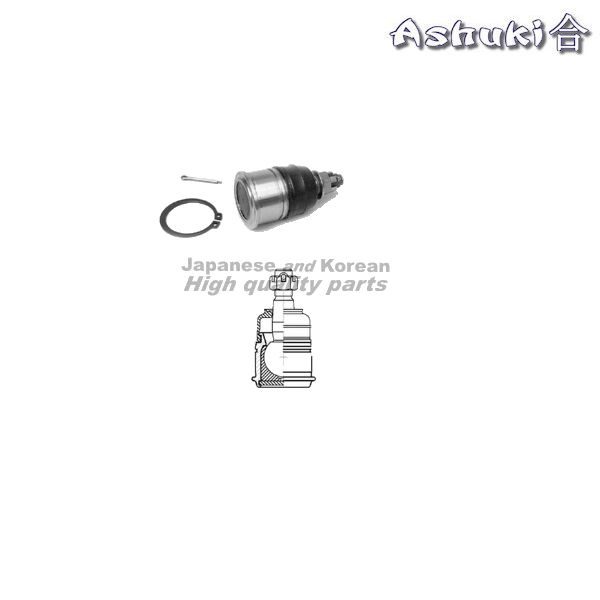 Ashuki Joint Ball Under Side (Civic 91-01/Del Sol/Integra 94-01/CR-V 97-02) 1 ash 1458 2004