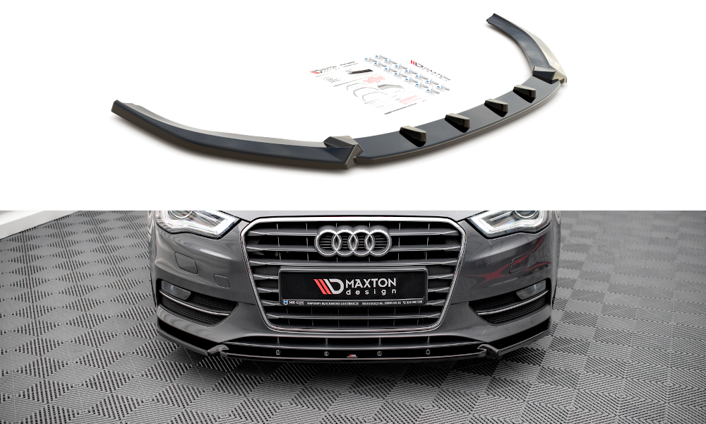 Maxton Design Audi A3 8V Sportback Front Lip v1 - Gloss 13-16 (2013-2016) 4 au a3 8v fd1g