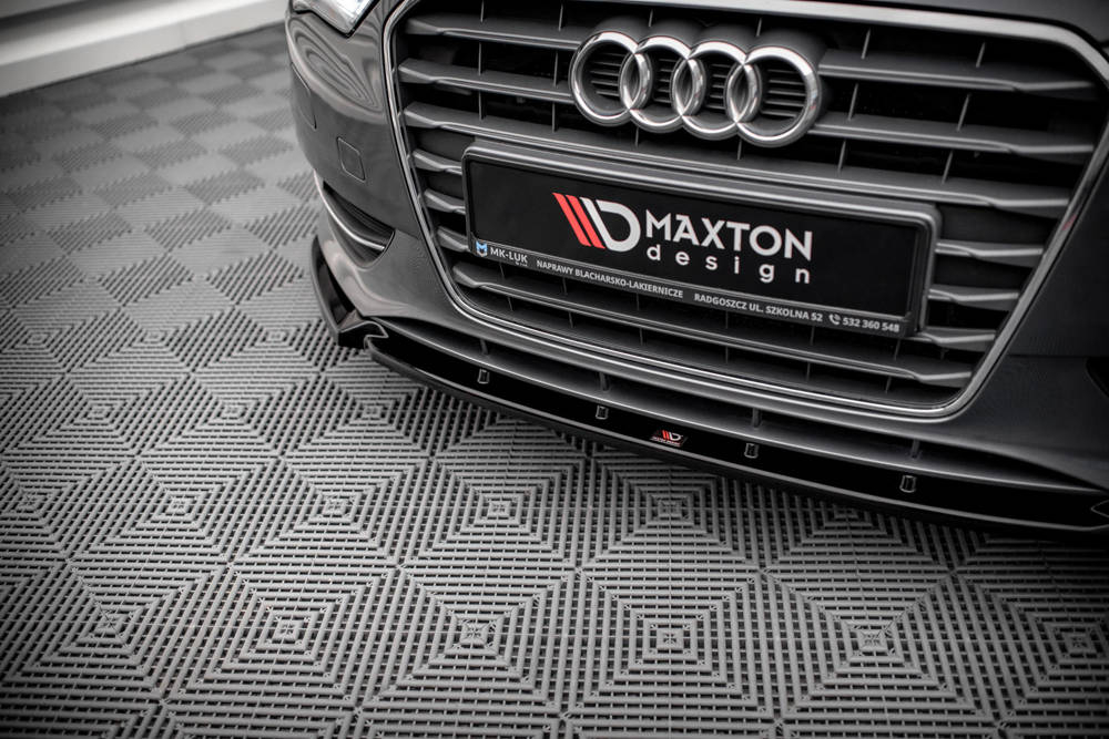 Maxton Design Audi A3 8V Sportback Front Lip v1 - Gloss 13-16 (2013-2016) 3 au a3 8v fd1g c