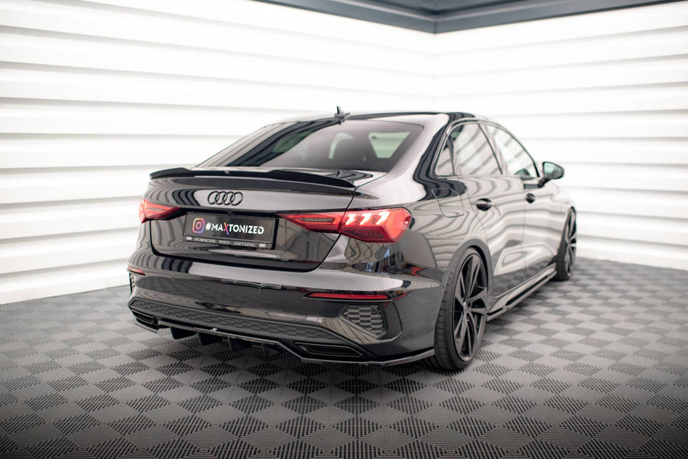 Maxton Design Audi A3 Saloon Boot Spoiler - Gloss (8Y 2020-2026) 2 au a3 8y sline s cap1g b