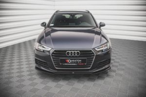 Maxton Design Audi A4 Saloon Front Lip V.2 - Gloss (B9 2015-2019)