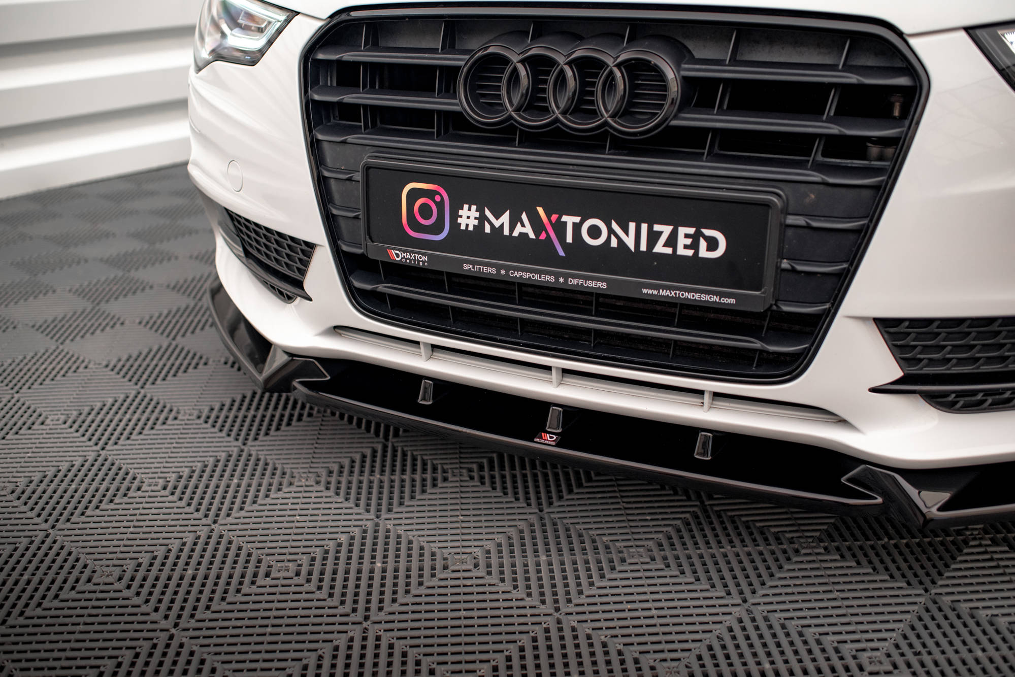 Maxton Design Audi A5 Coupe Front Lip V.1 - Gloss (8T Facelift 2011-2016) 1 Audi A5 Coupe Front Lip