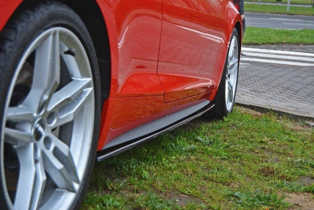 Maxton Design Audi A5 Coupe S-Line Side Skirt Extensions - Gloss (F5 2017-2019) 4 au a5 2 sline sd1g c