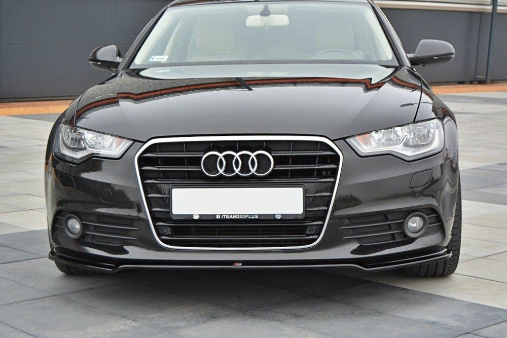 Maxton Design Audi A6 Saloon Front Lip V.1- Gloss (C7 2011-2014) 1 Audi A6 Saloon Front Lip