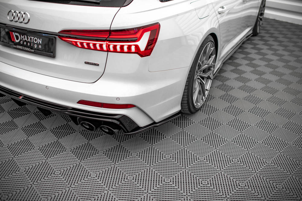 Maxton Design Audi A6 S-Line Rear Spats - Gloss ( C8 2018-2023) 3 au a6 c8 sline rsd1g b
