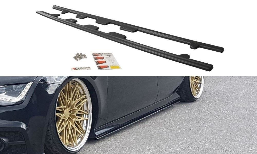 Maxton Design Audi A7 S-Line Side Skirt Extensions - Gloss (C7 2010-2014) 1 Maxton Design Audi A7 S-Line Side Skirt Extensions - Gloss (2010-2014)
