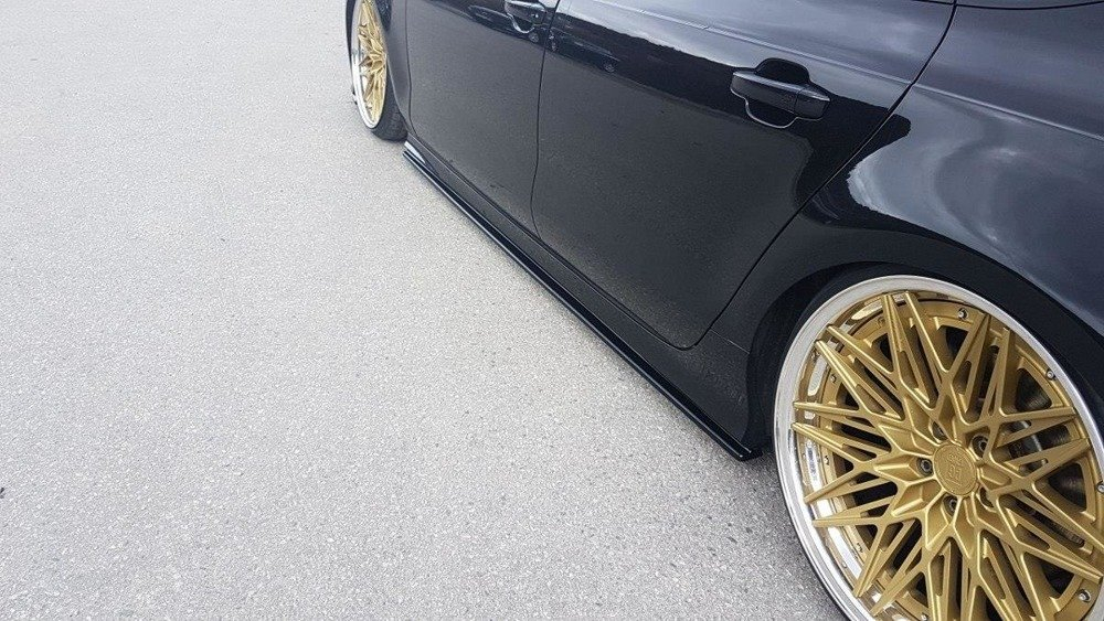 Maxton Design Audi A7 S-Line Side Skirt Extensions - Gloss (C7 2010-2014) 2 au a7 1 sline sd1g b
