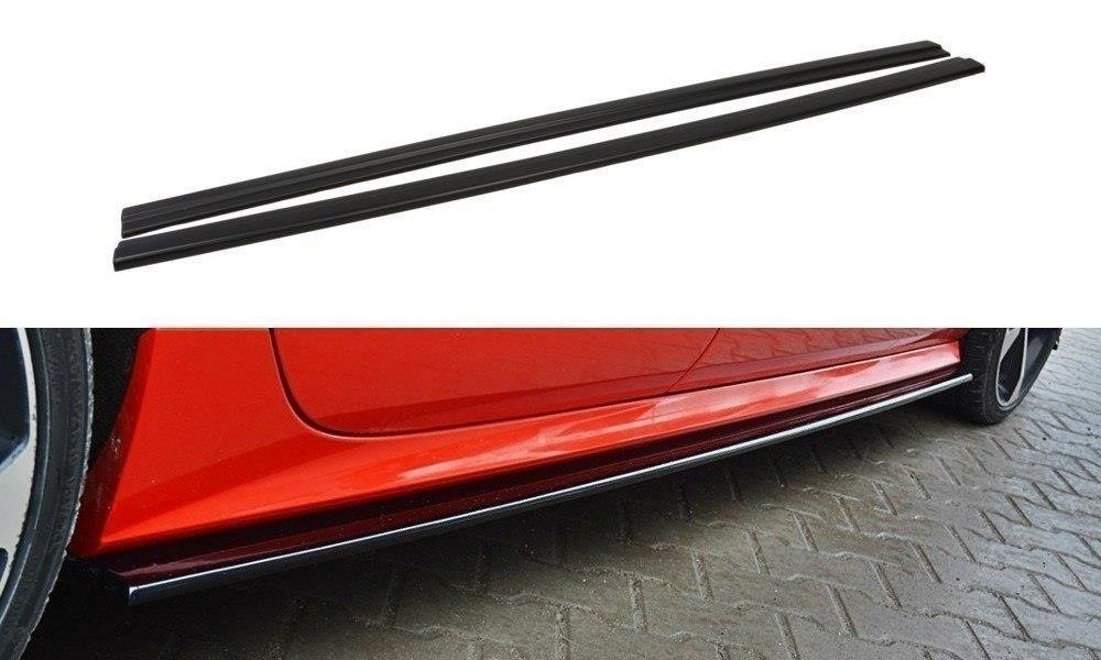 Maxton Design Audi A7 S-Line Side Skirt Extensions - Gloss (C7 Facelift 2014-2017) 4 au a7 1f sline sd1g