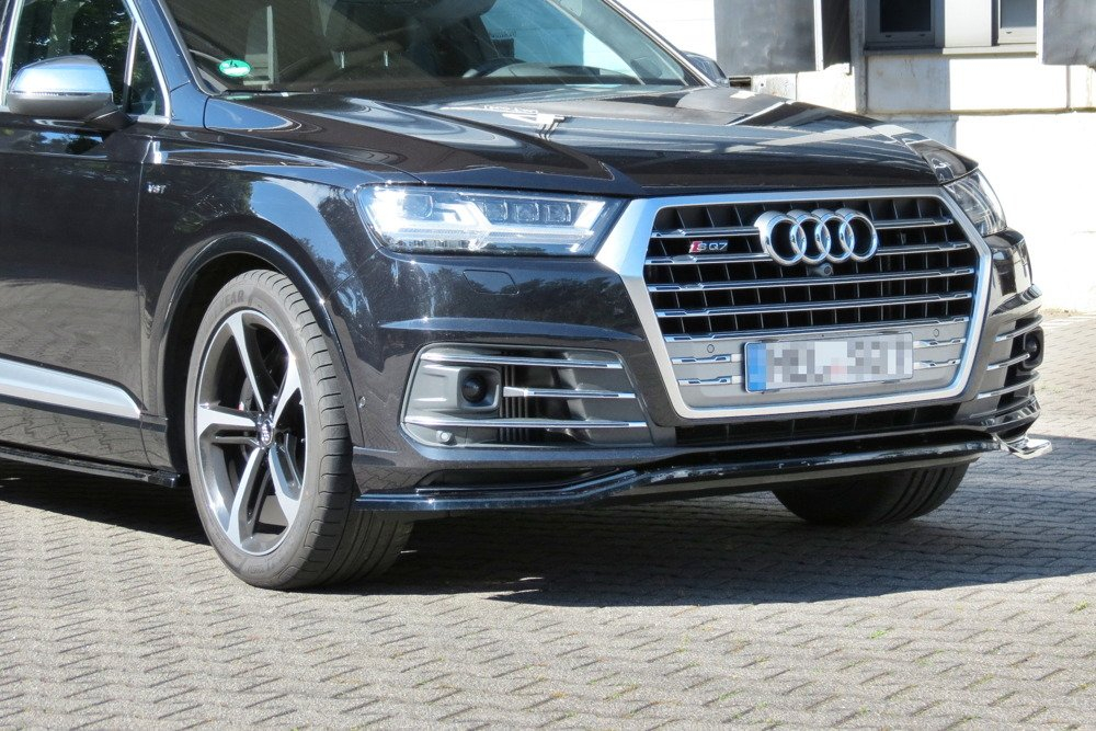 Maxton Design Audi Q7 Sline Front Lip v1 - Gloss (15-19) 3 au sq7 2 fd1g b