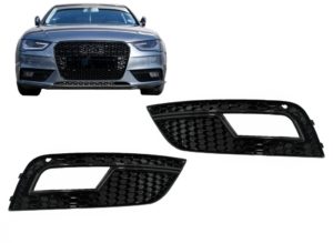 Audi A4 B8.5 Fog Grilles - RS4 Style (2011-2015) 15 Audi A4 B8.5 Fog Grilles - RS4 Style (2011-2015)