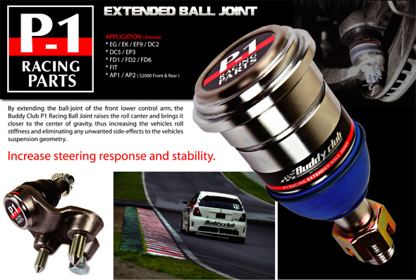 Buddy Club Roll Center Adjusters (Civic/CRX 91-01/Del Sol/Integra) 2 bc rca eg ek 1 1